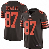 Nike Men & Women & Youth Browns 87 Seth DeValve Brown Color Rush Limited Jersey,baseball caps,new era cap wholesale,wholesale hats